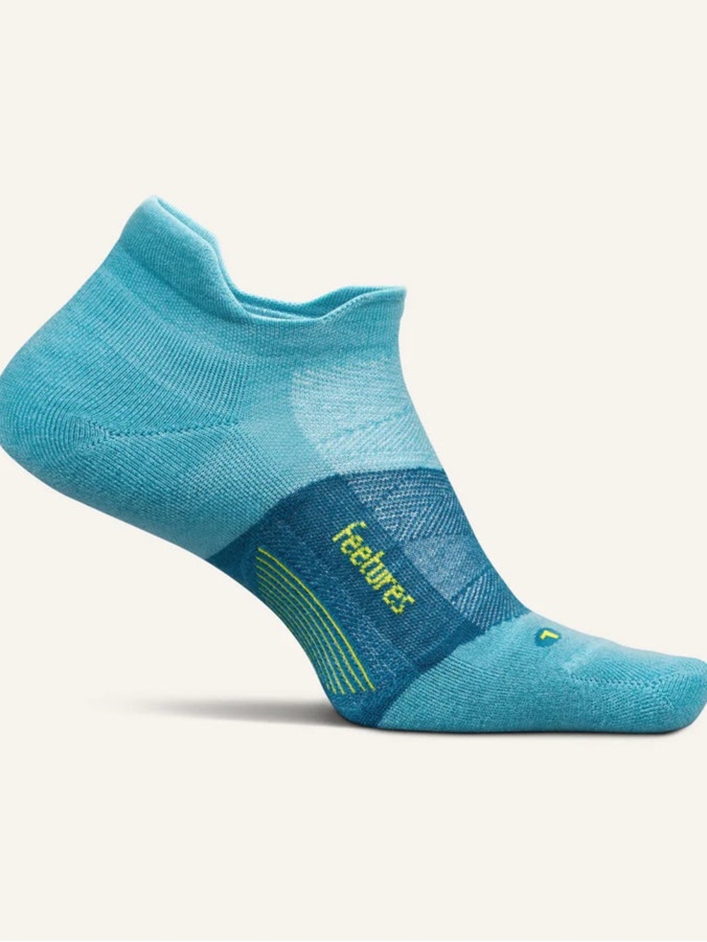 Feetures Performance Low-Cut Running Sock in Teal